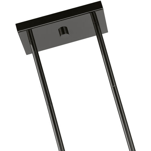 Munich 3 Light 30 inch Black Chrome Linear Chandelier Ceiling Light