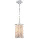 Agate Stones 1 Light 6 inch Beige Mini Pendant Ceiling Light