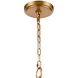 Copa 6 Light 29 inch Natural Brass Chandelier Ceiling Light