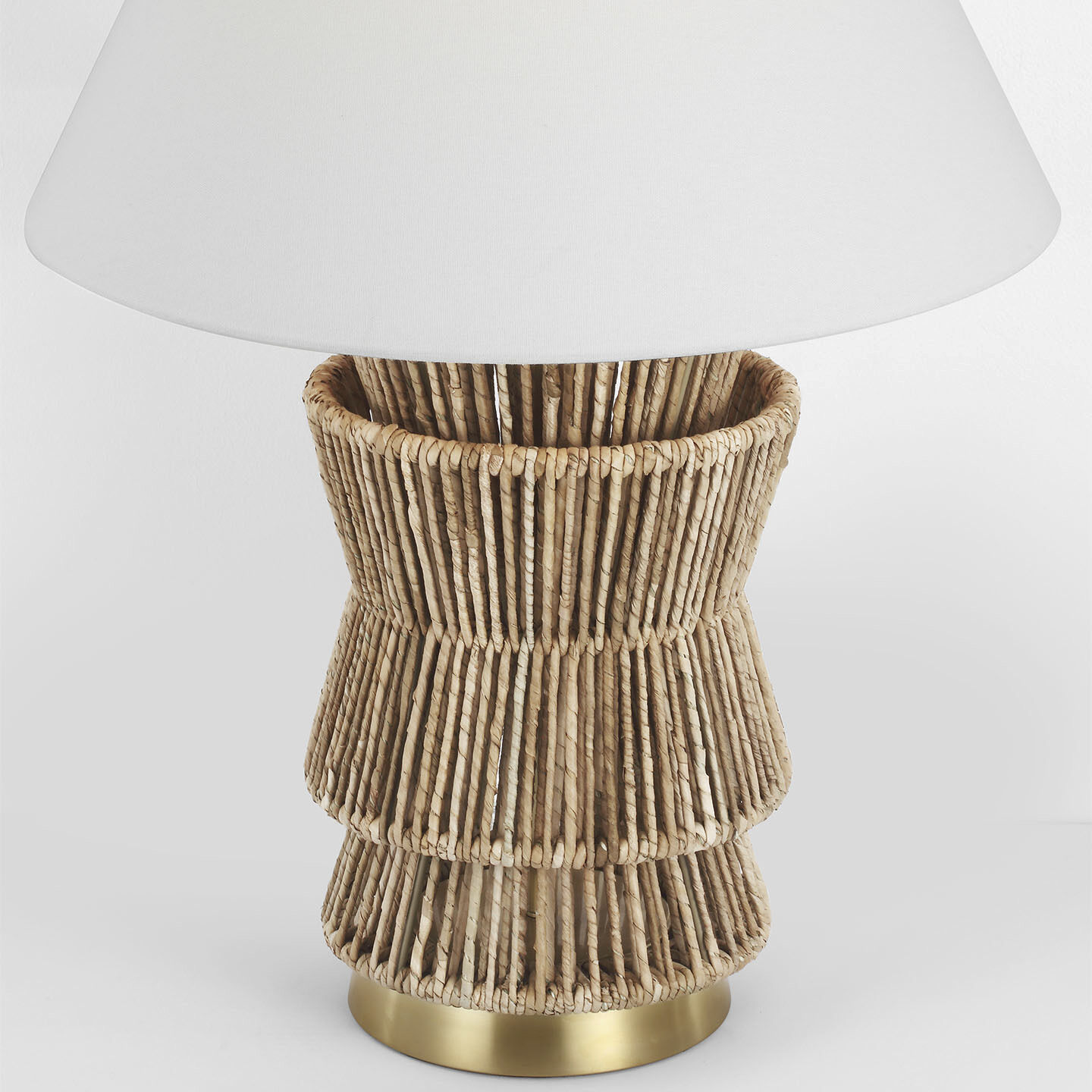 Chapman & Myers Antigua 29.25 inch 15 watt Natural Abaca and Antique-Burnished Brass Layered Table Lamp Portable Light