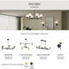 Rigsby 6 Light 36 inch Matte Black Chandelier Ceiling Light