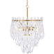 Glassara 6 Light 23 inch Legacy Brass Pendant Ceiling Light
