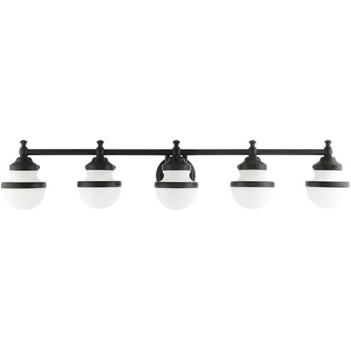 Oldwick 5 Light 43 inch Black Vanity Sconce Wall Light