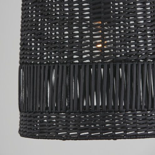 Naomi 1 Light 13.75 inch Matte Black Pendant Ceiling Light
