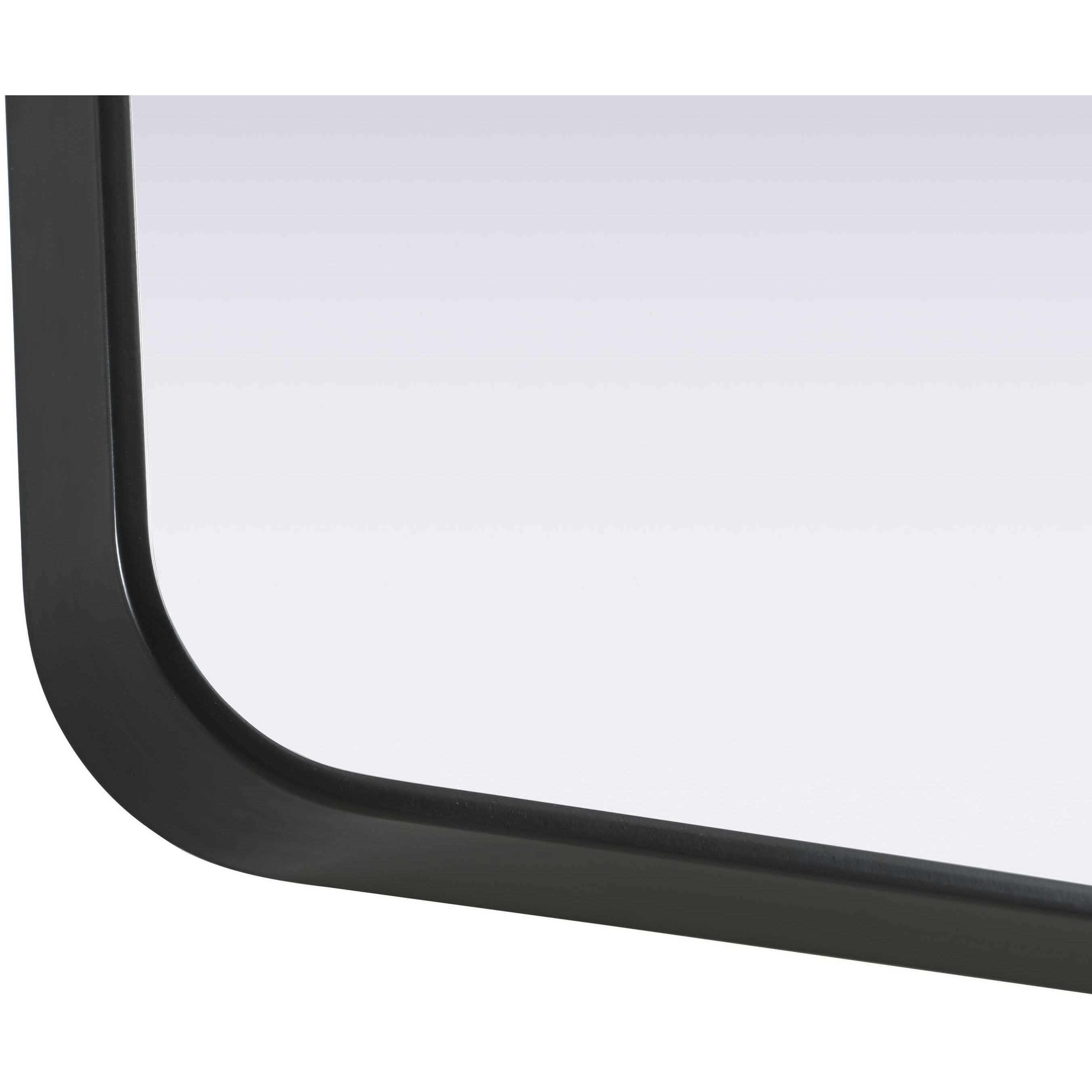 Remy 30 X 30 inch Black Mirror