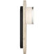 Sternn LED 15 inch Travertine Outdoor Wall Sconce in Clear Wave