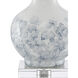 Myrtle 28 inch 150 watt White and Blue and Clear Table Lamp Portable Light