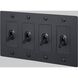 4G Toggle 120-277 Black Light Switch