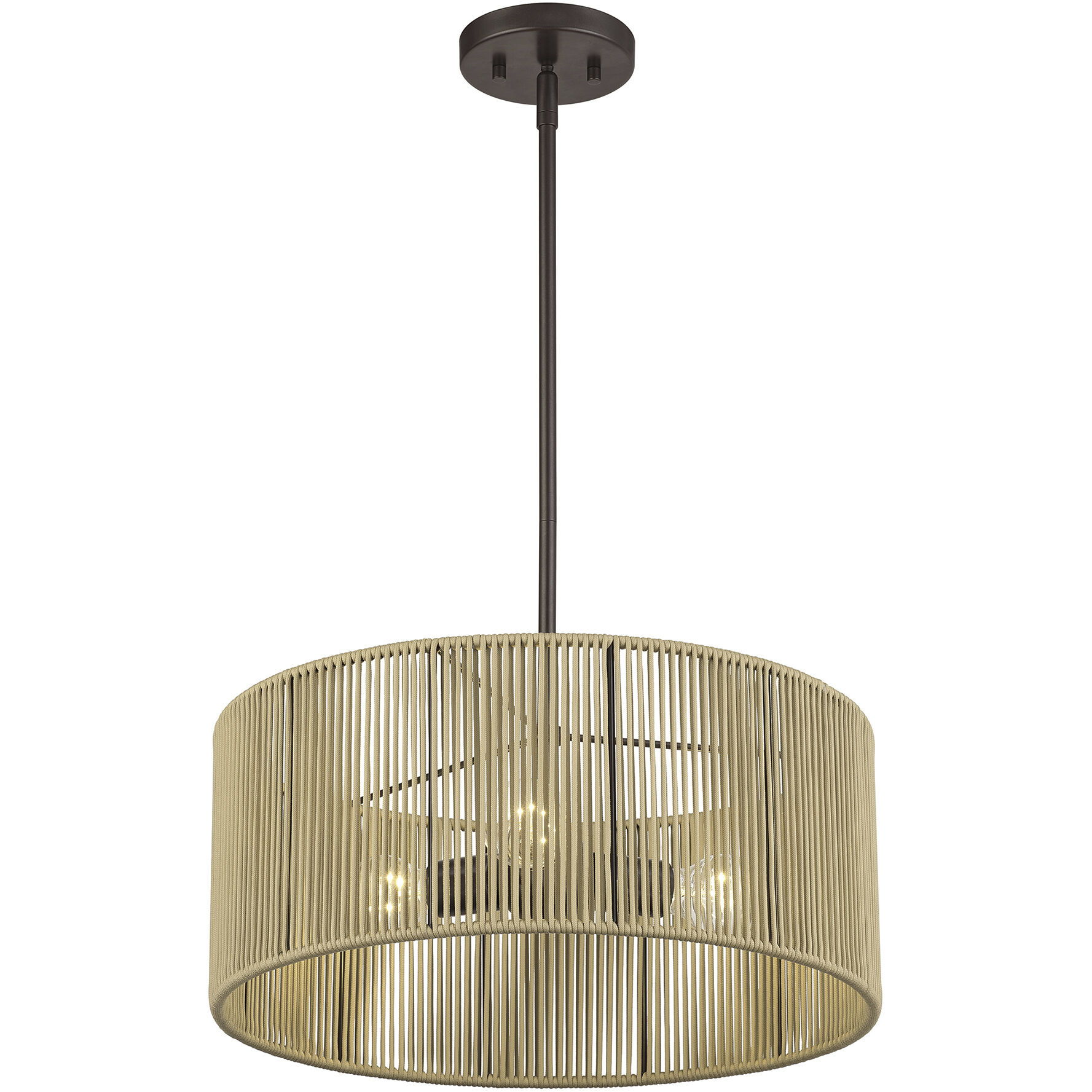 Acordia 3 Light 18 inch English Bronze Pendant Chandelier Ceiling Light