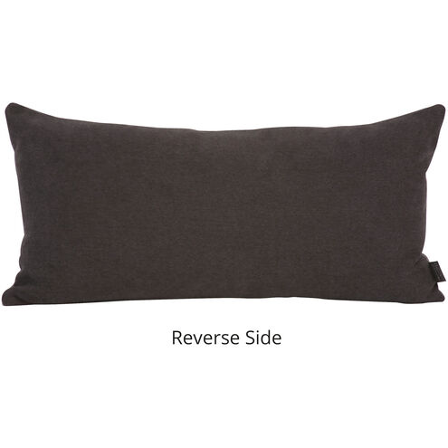 Kidney 22 inch Oxford Charcoal Pillow