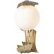 Crest 19.8 inch 5 watt Modern Brass Table Lamp Portable Light