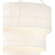 Lisa McDennon Baya 10 Light 30 inch Textured Plaster Chandelier Ceiling Light, Multi Tier