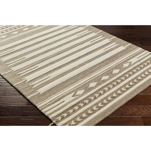 Cherokee 90 X 60 inch Brown Rug in 5 x 8, Rectangle