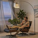 Marilyn 90 inch 9 watt Polished Chrome and Black Arc Floor Lamp Portable Light