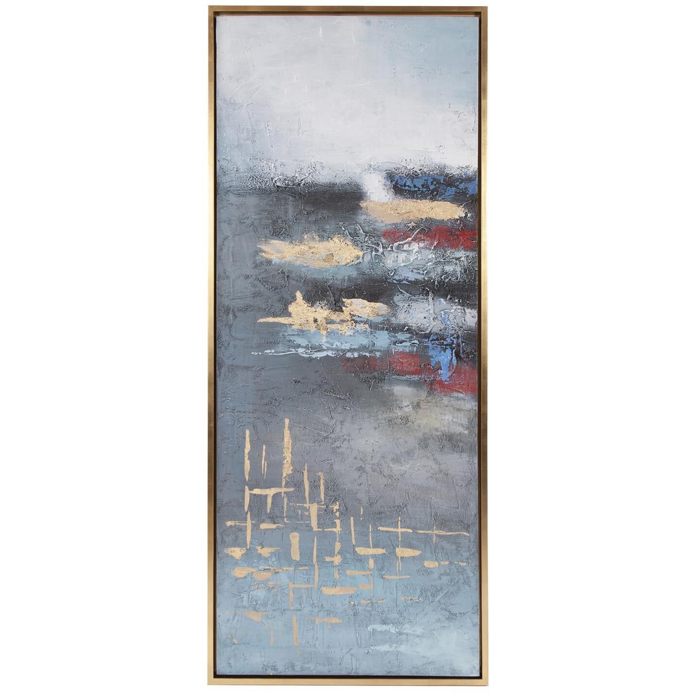 Cool Run 61.5 X 25.5 inch Hand Painted Original Art, Left