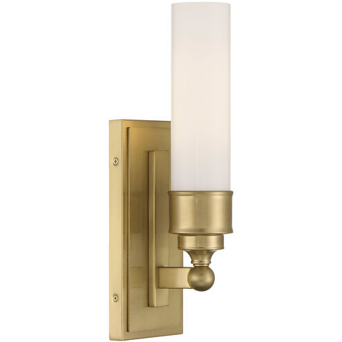 Wilcox 1 Light 5 inch Aged Brass Bath Wall Sconce Wall Light