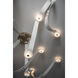 Art & Alchemy SNAPS LED 86.5 inch Modern Brass Pendant Ceiling Light in White Leather with Alabaster, Large