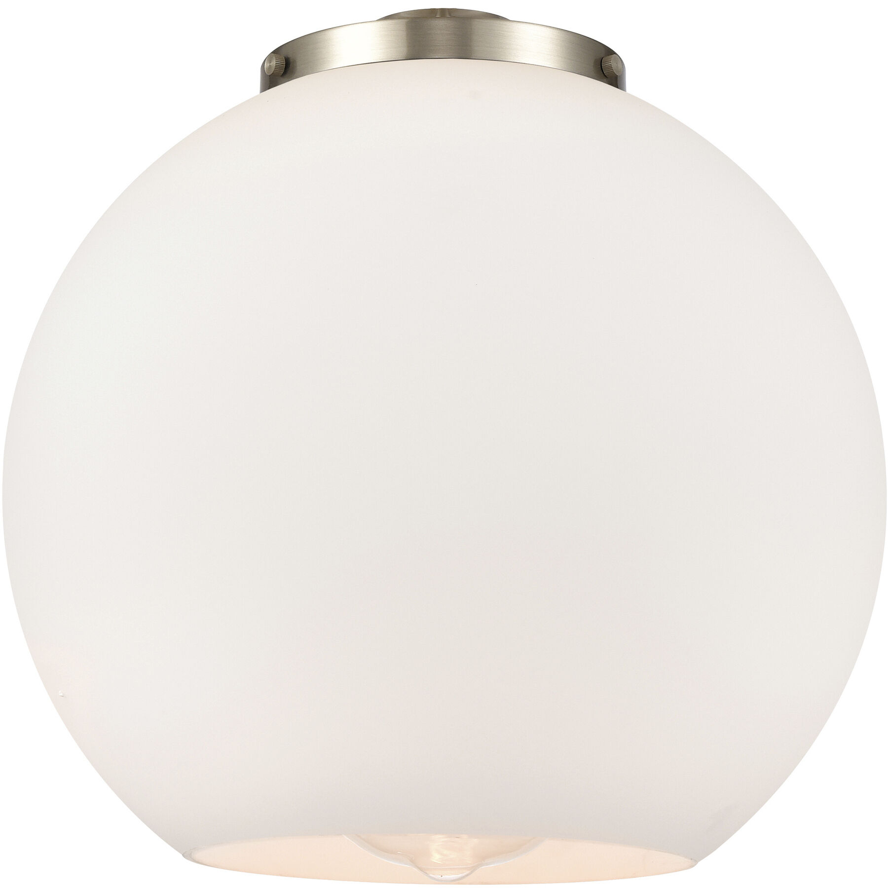 Ballston Athens LED 15.75 inch Polished Nickel Statement Pendant Ceiling Light in Matte White