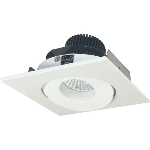 Iolite Matte Powder White Recessed Light in 1000, 5000K, Square Surface Gimbal