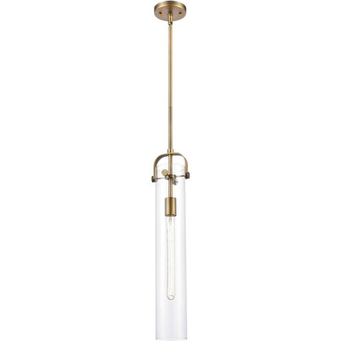 Restoration Pilaster 1 Light 5 inch Brushed Brass Mini Pendant Ceiling Light, Restoration