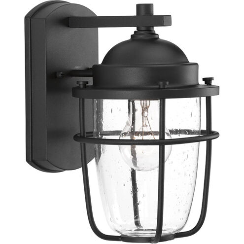 Flatts 1 Light 11 inch Black Outdoor Wall Lantern