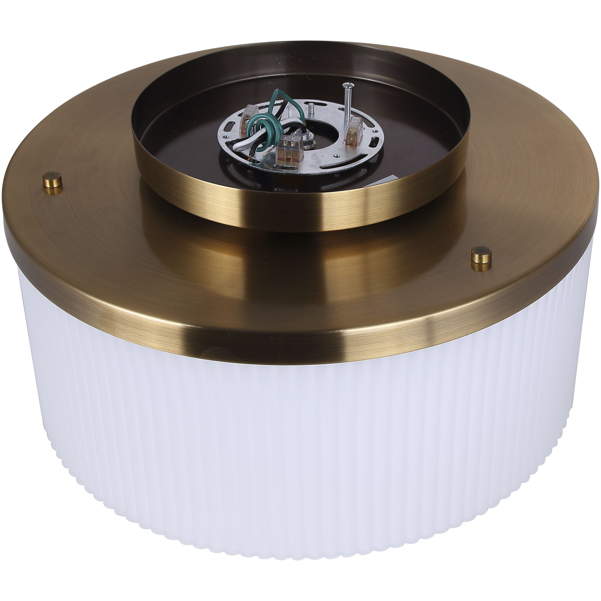 Kinslea 3 Light 14 inch Gold Flush Mount Ceiling Light