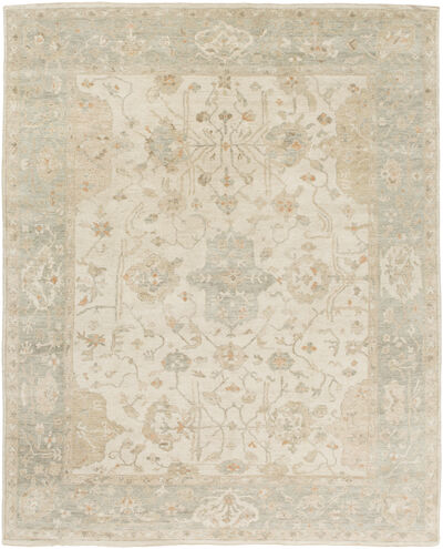 Normandy 120 X 96 inch Light Gray Rug in 8 x 10, Rectangle