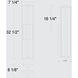 In & Out LED 32.5 inch Sand Black Wall Sconce