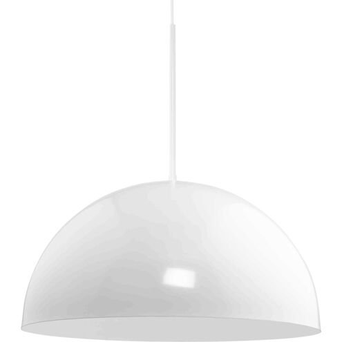 Perimeter 1 Light 23.62 inch White Pendant Ceiling Light