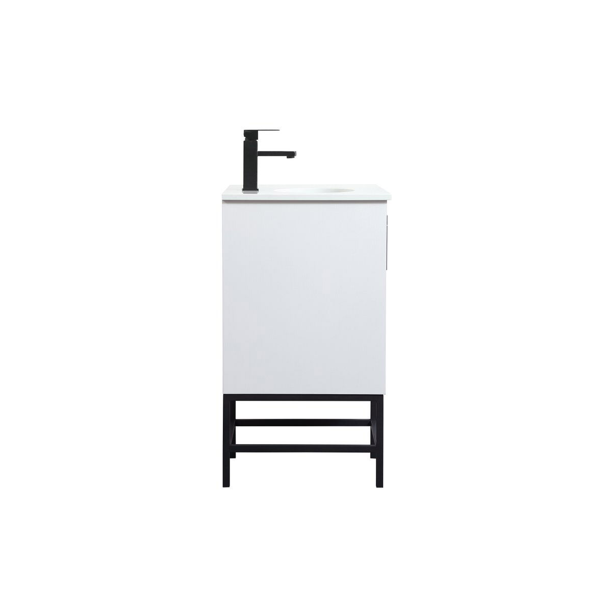 Eugene 19 X 18 X 33.5 inch White Vanity Sink Set