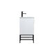 Eugene 19 X 18 X 33.5 inch White Vanity Sink Set