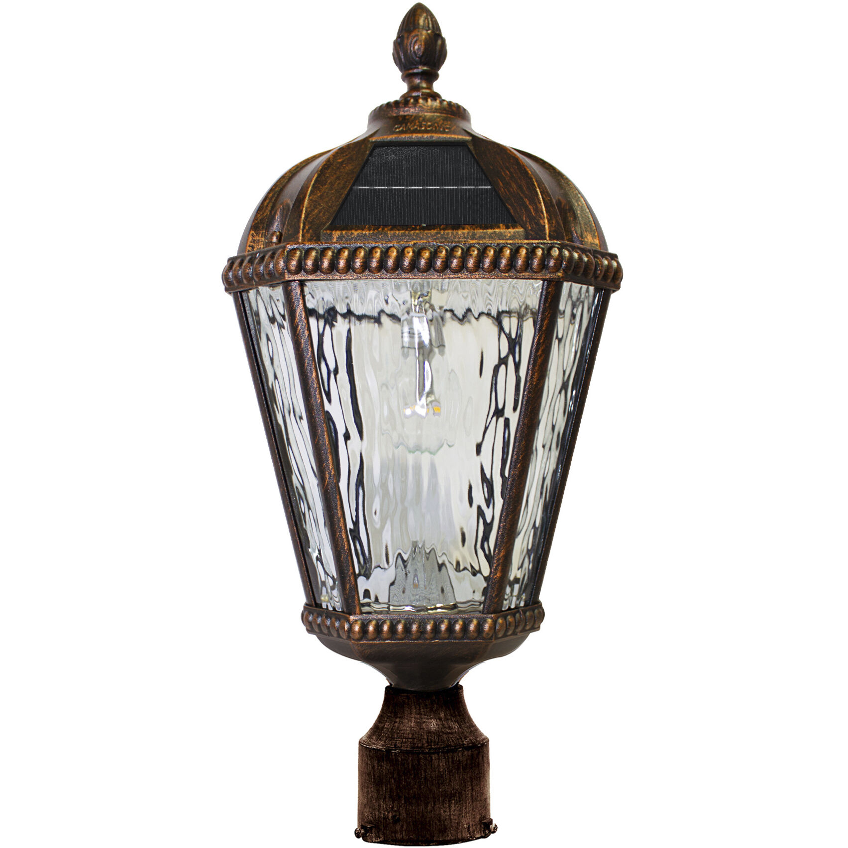 Royal LED 18 inch Brushed Bronze Post Light, Solar