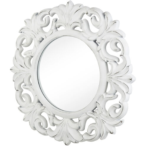 Anita 39.4 X 2 inch White Wall Mirror