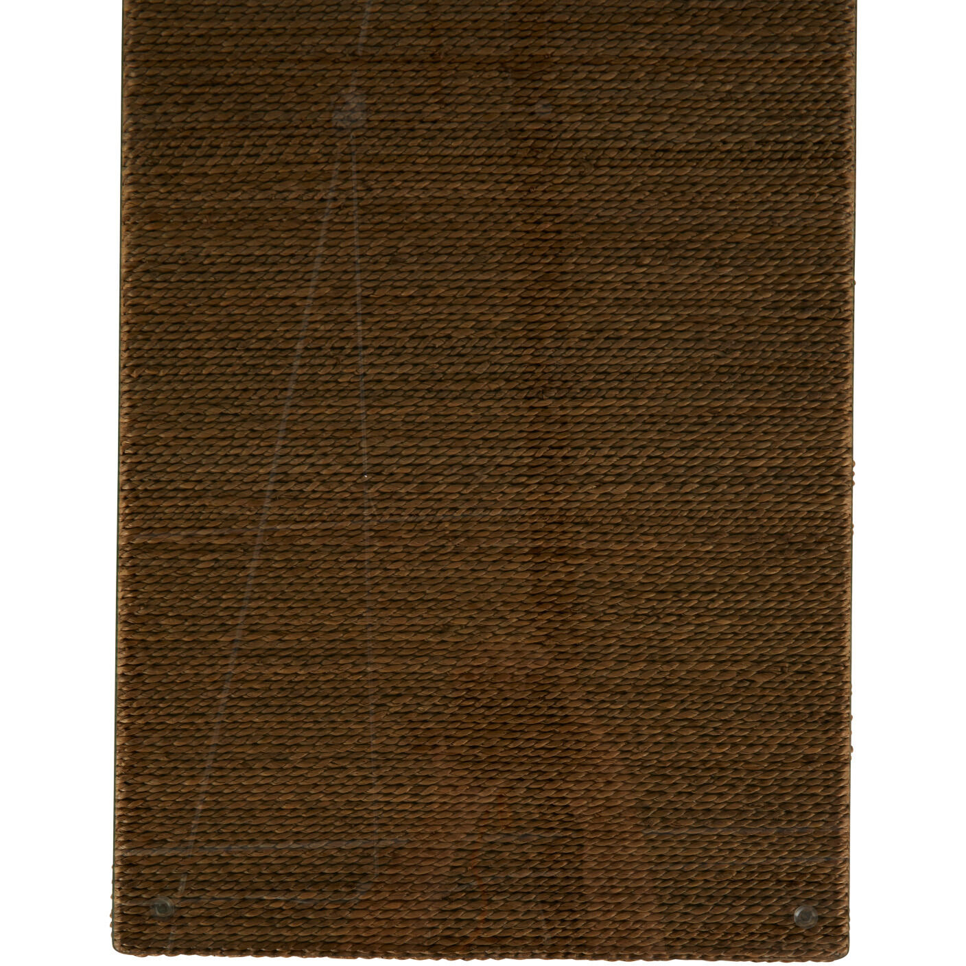 Chase Natural Seagrass / Antique Bronze Metal / Tempered Glass Chest