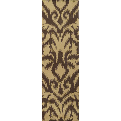 Sag Harbor 96 X 30 inch Tan, Dark Brown Rug