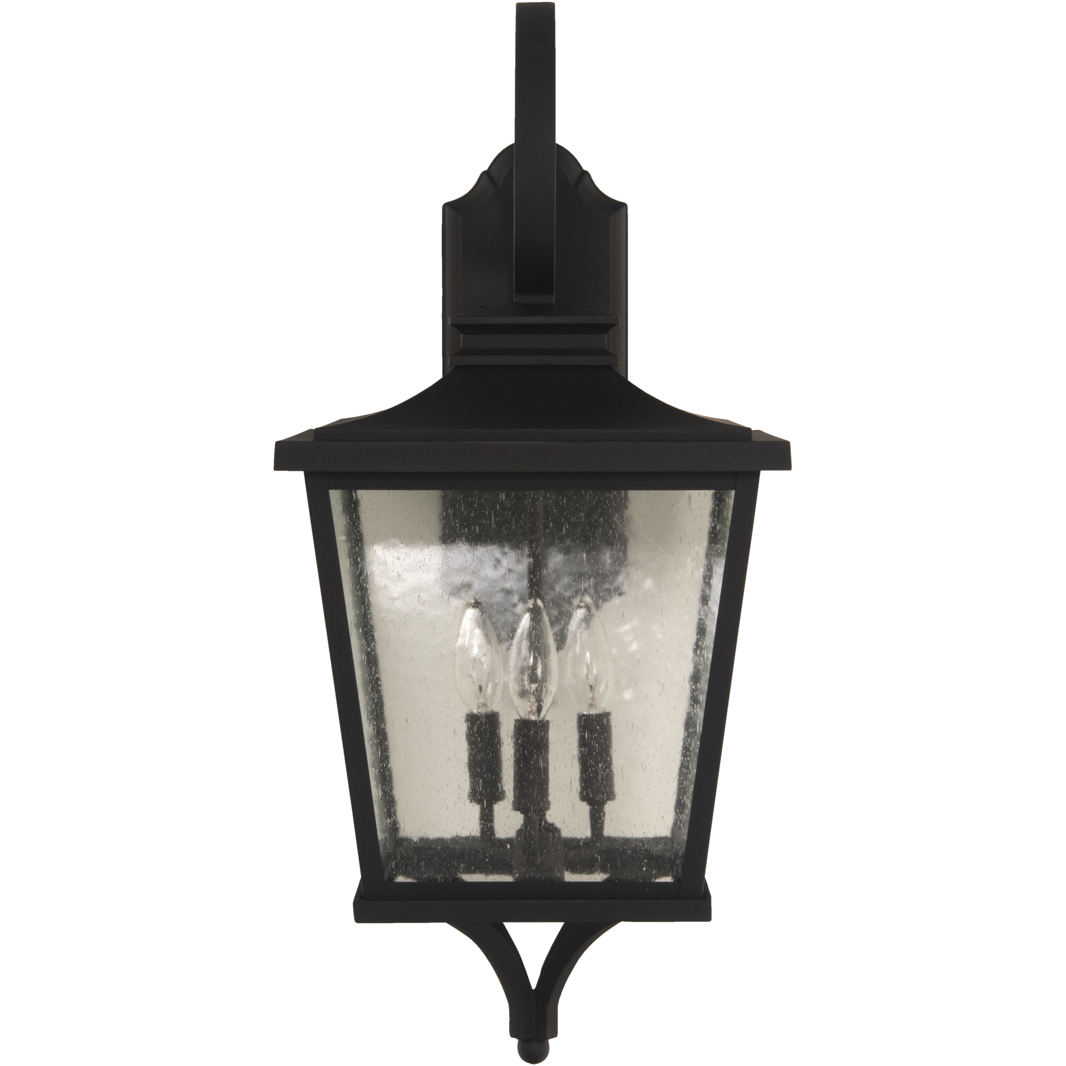 Tillman 3 Light 27 inch Textured Black Outdoor Wall Mount in Textured Matte Black