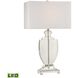 Avonmead 26 inch 9.5 watt Clear Table Lamp Portable Light in LED, 3-Way