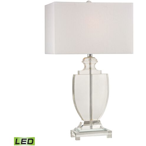 Avonmead 26 inch 9.5 watt Clear Table Lamp Portable Light in LED, 3-Way