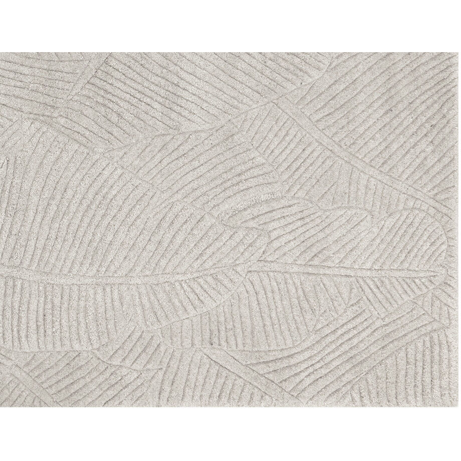 Calathea 120 X 96 inch Oatmeal Indoor Hand-Tufted Rug, Hand-Tufted