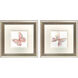 Blush Butterfly Pink and Metallic Framed Art, Propac