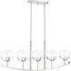 Spyglass 5 Light 40 inch Satin Platinum Chandelier Ceiling Light