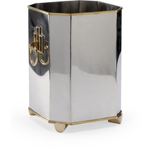 Douglas Freeman Nickle/Polished Wastebasket