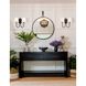 Juno Bath Wall Light in Black Forged