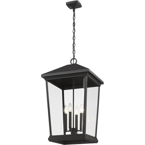 Beacon 4 Light 16 inch Black Outdoor Chain Mount Ceiling Fixture
