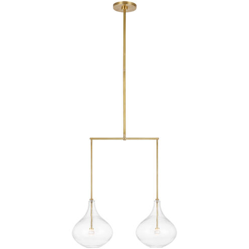 Champalimaud Lomme LED 25.75 inch Soft Brass Linear Chandelier Ceiling Light, Small