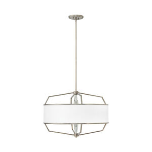 Larchmere 4 Light 28 inch English Nickel Chandelier Ceiling Light