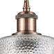 Ballston Cobbleskill 1 Light 5 inch Antique Copper Mini Pendant Ceiling Light in Clear Glass, Ballston