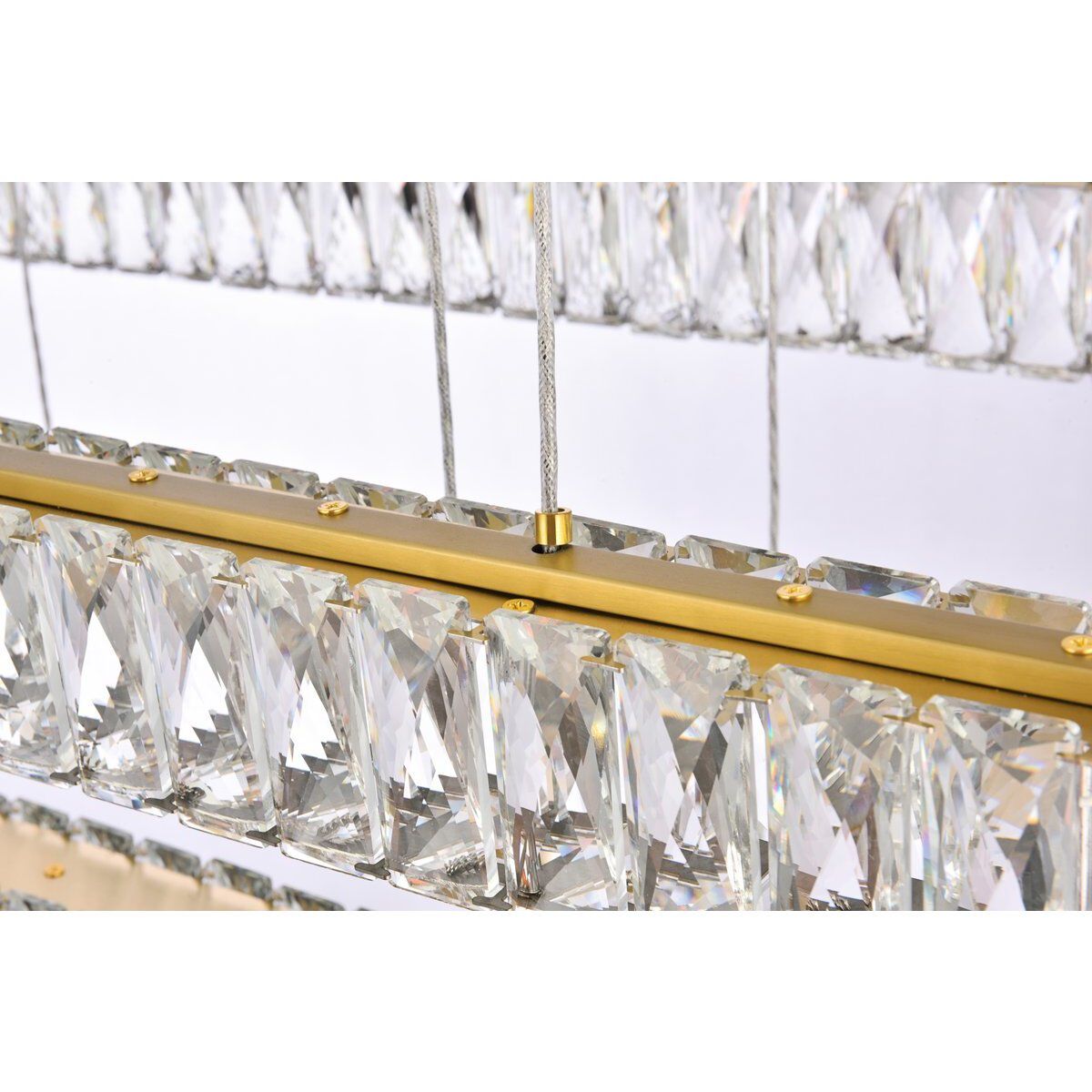 Monroe 3 Light 42 inch Gold Pendant Ceiling Light