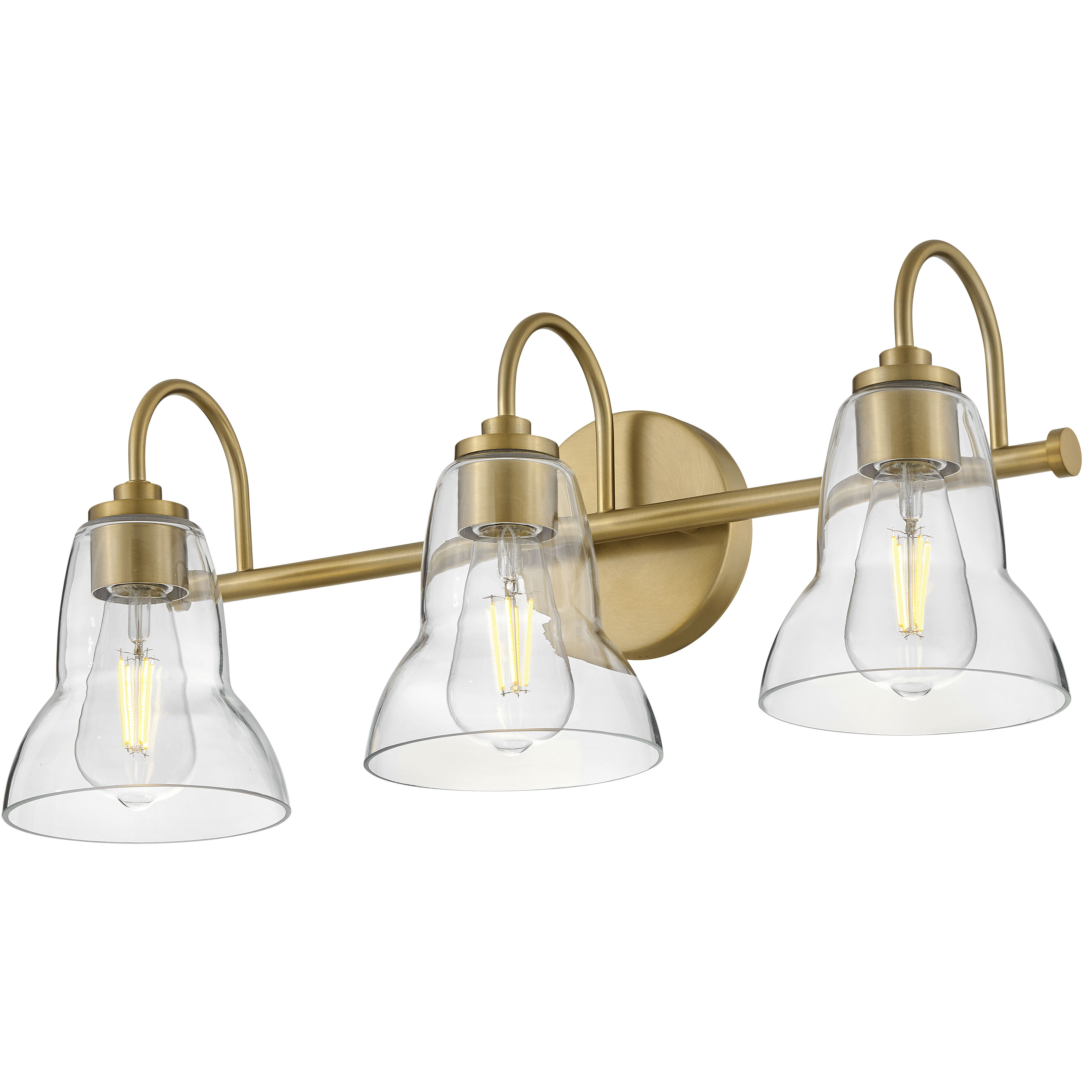 Vera LED 24 inch Lacquered Brass Bath Light Wall Light