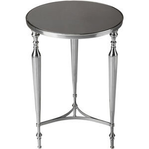 Modern Expressions Ciara Round 23 X 16 inch Nickel Accent Table